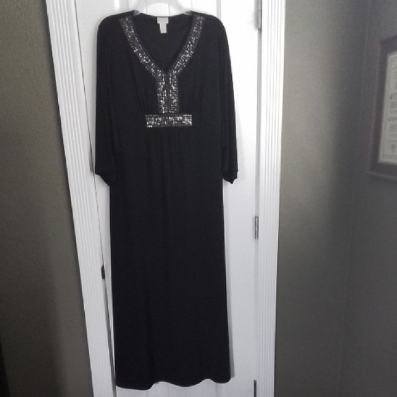 CHICOS Embellished Maxi Dress - Picture 1 of 4
